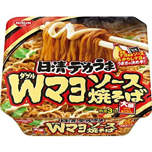 日清デカうま Wマヨソース焼きそば 12食 日清食品
