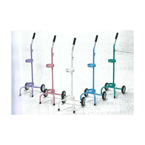 カラーボンベカート500L1本用 ピンク SBC-501PK 新鋭