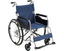 エコノミー車いす 自走用 自走式 背折れタイプ 紺 RW-50SB マキテック TAISコード:00690-000137