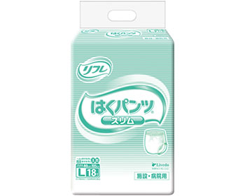 業務用　はくパンツ　スリムタイプ　L ケース単位 6袋セット 1袋18枚入り 17423→18195 リブドゥコーポレーション