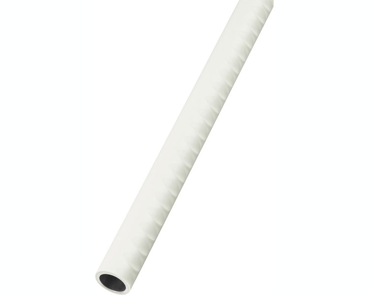 040-7301 32ソフトアクアレール　アルミ樹脂巻手すり棒ディンプル付3m ホワイト ST-1 マツ六