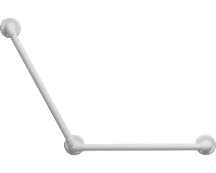 040-7384 32ソフトアクアレール　L型自在ハンド　600×600 ホワイト SAQ-L-6060W マツ六