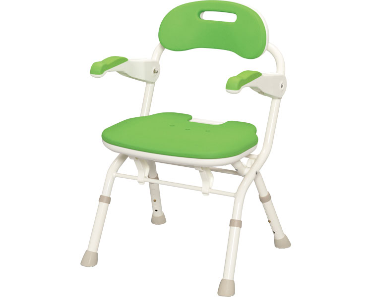 安寿　折りたたみシャワーベンチ　FSフィット グリーン 536-058 アロン化成 TAISコード：00221-000469