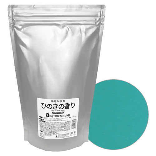 業務用入浴剤 8kg ひのきの香り 88075 紀陽除虫菊