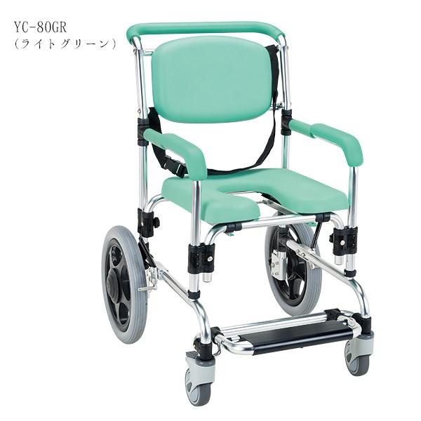 らくらく浴用キャリー (固定式) ライトグリーン YC-80GR マキテック