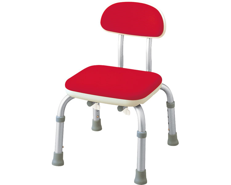 安寿　シャワーベンチMini-S　背付 レッド 536-203 アロン化成 TAISコード：00221-000287