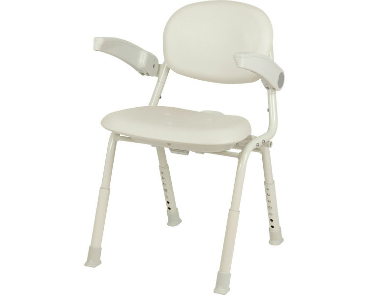 ユニプラス　コンパクトシャワーチェア ホワイト BSU12 幸和製作所 TAISコード：00030-000217