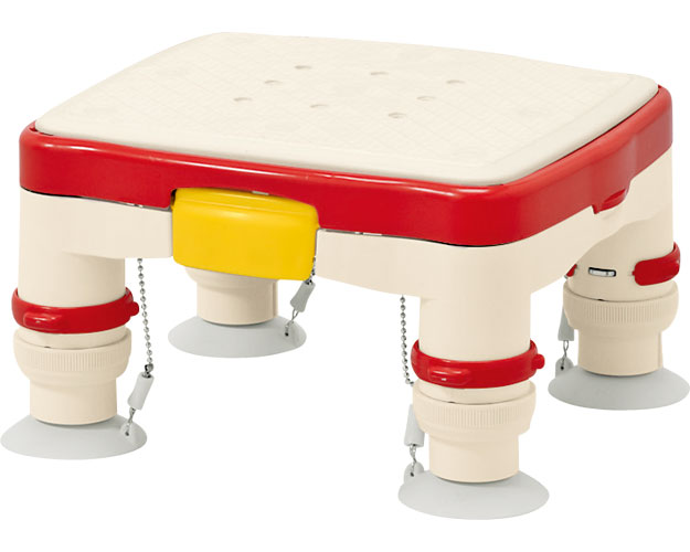 安寿　高さ調節付浴槽台R“かるぴったん”ミニ　ソフトクッションタイプ レッド 536-486 アロン化成 TAIS..