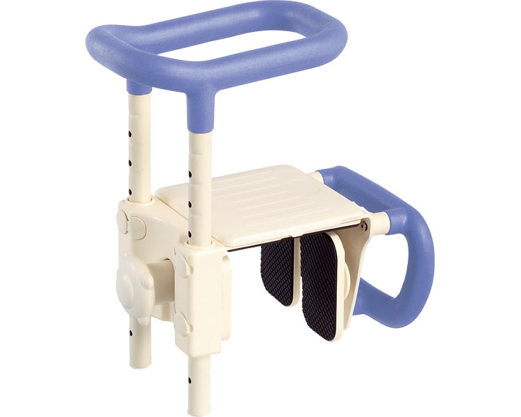 安寿　高さ調節付浴槽手すり　UST-165W ブルー 536-611 アロン化成 TAISコード：00221-000335