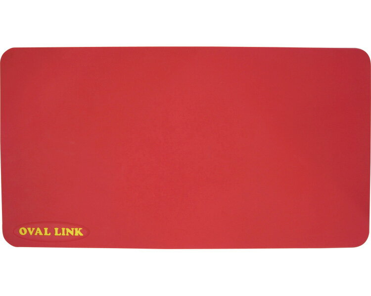 すべり止めマット　オーバルリンク　マットタイプ　M レッド 弘進ゴム TAISコード：00100-000002