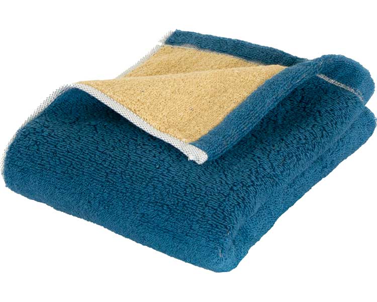 リバーシブル　フェイスタオル ネイビー/ベージュ COREV-F-NV プレーリードッグ