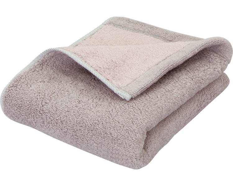 リバーシブル　フェイスタオル グレージュ/ピンク COREV-F-GRG プレーリードッグ