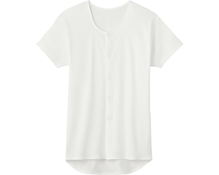 半袖クリップシャツ　紳士用 ホワイト HWC318 グンゼ