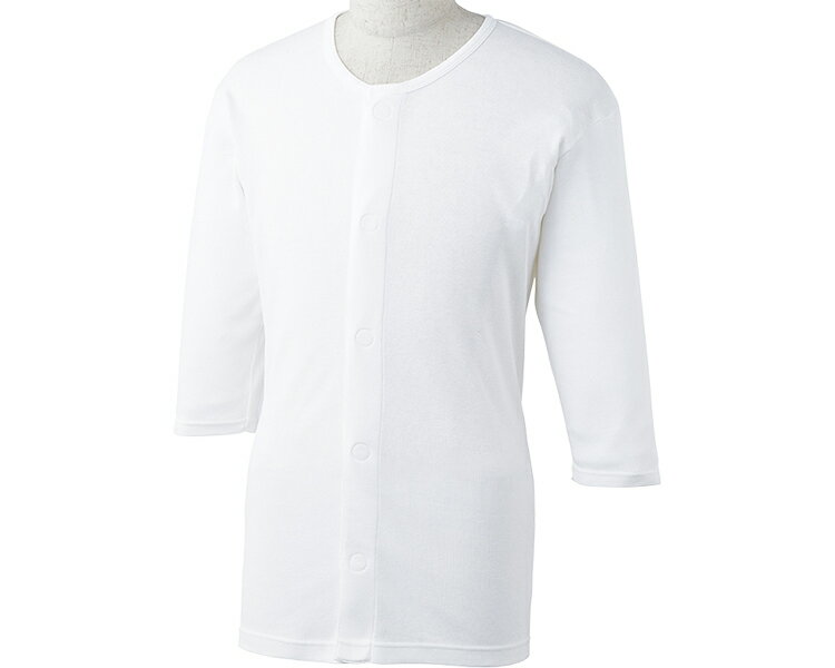 ウィズエール　ワンタッチ肌着　八分袖　紳士 M 039-122100-00 川本産業