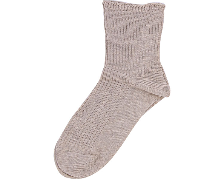 快歩主義ソックス　口ゴム無し締め付けストレスフリー ベージュ M 3696603 ナイガイ
