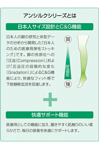 アンシルク・2　ソックス　つま先あり　2枚1組 ブラック 20113 アルケア