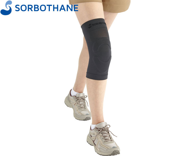 ソルボウォーク　ニーサポーター　1枚入 【商品説明】 ●ひざの横ゆれや、ねじれを抑えて歩きやすくする。 ●ひざ関節を安定させブレやねじれを和らげる。スムーズな歩行で、脚・ひざのトラブルを軽減！ ●サイズ（膝のお皿上部10cm上周囲）／S：38〜42cm、M：42〜46cm、L：46〜50cm ●素材／本体：ナイロン・ポリウレタン、パッド：ポリウレタン樹脂（ソルボセイン） ●生産国／日本 ●手洗い可（40℃） ●脱水機不可 ●乾燥機不可 広告文責：Y-DENTAL ・・・・・