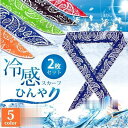 ひんやり クールスカーフ クールバンダナ 冷感スカーフ 2枚セット メンズ レディース ネッククーラー スカーフ スポーツ 代引不可