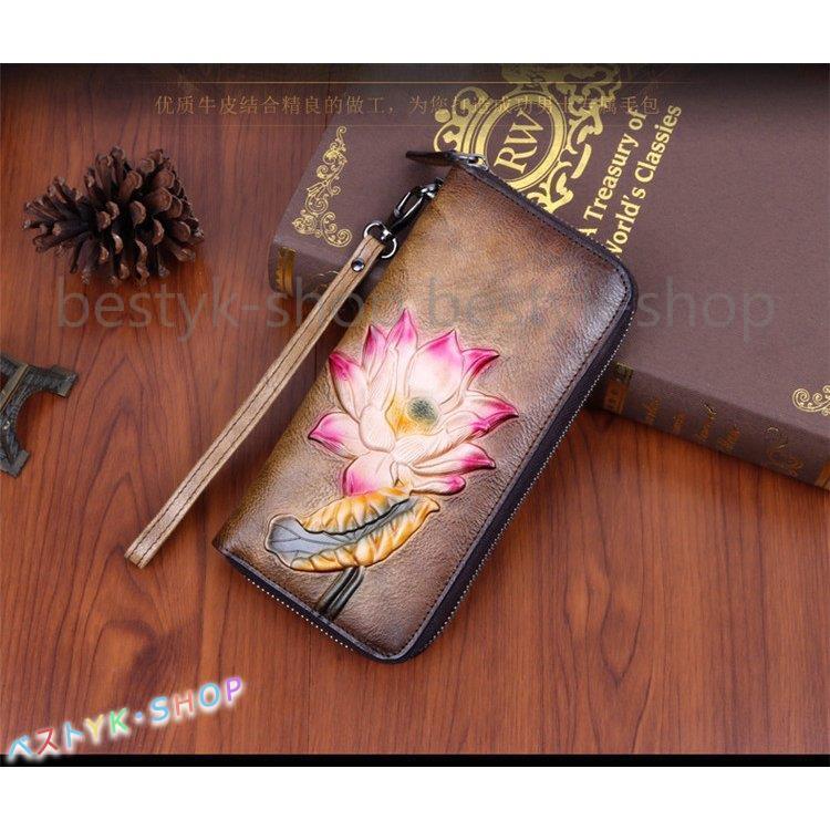 牛革　本革　長財布 レディース 小銭入れ　カード入れ　サイフ トレンド　wallet コンパクト　安い レザーサイフ　　大容量　可愛い