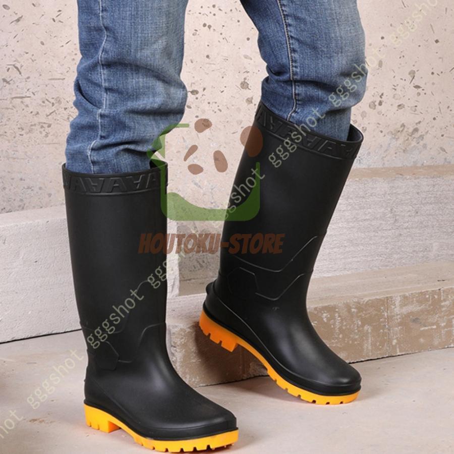 長靴 レインブーツ メンズ ロング 長くつ 靴 ラバーブーツ メンズ 大きいサイズ 雨 雨用 キャンプ フェ..