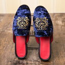 メンズ サンダル かかとなし ビジネスサンダル 刺繍 スエード調 フラット靴 スリッパ サボサンダル ローファー スリッポン 革靴 ドライビングシューズ 紳士靴