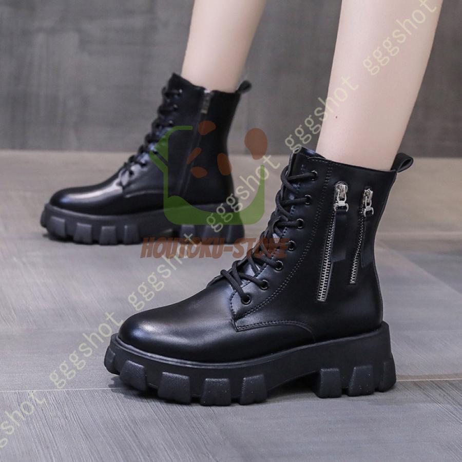 ショートブーツ レディース ブーツ レースアップブーツ レースアップ 編み上げブーツ 袴 編み上げ 疲れない 靴 幅広 黒 歩きやすい 卒業 ミドルブーツ 厚底