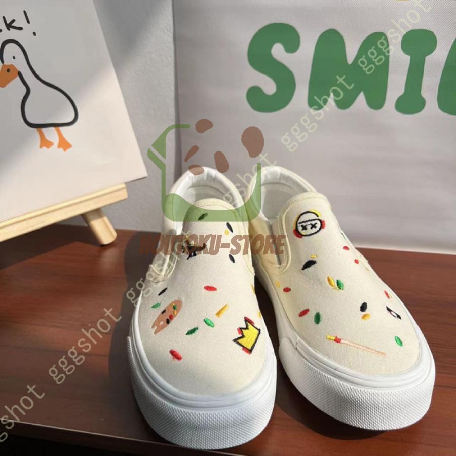 スリッポン スニーカー キャンバス ベーシック レディース 靴 シューズ キャンバス ぺたんこ 春 夏 秋 冬 白 黒 無地 フラットソール ぺたんこ シンプル