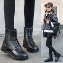 キッズ 編み上げブーツ 袴ブーツ サイドジップ ローヒール 男の子 女の子 ジュニア 子供靴 レースアップシューズ ショートブーツ ブーツ(4)