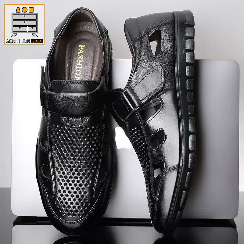 メッシュシューズ夏用ビジネスシュー...