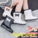 レインブーツ キッズ 女の子 長靴 子供用 リボン レインブーツ 防水 女の子 子供靴 17.5cm-22.5cm レインシューズ 雨靴 ショート ロング 防水...