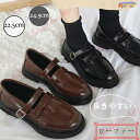 ローファー レディース ローヒール ぺたんこ ストラップ レトロ 厚底 パンプス ローヒール 歩きやすい 走れる 通学 靴 可愛い ギフト