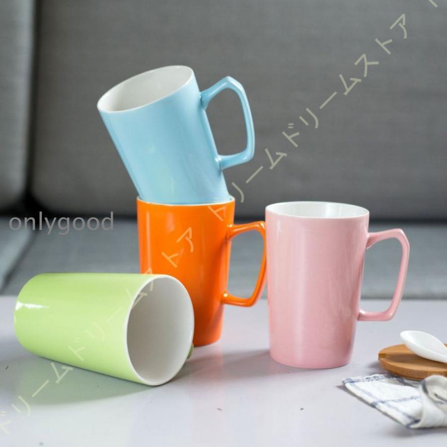 Rakuten - マグカップ おしゃれ ペア かわいい コップ ティーカップ マグ シンプル 北欧 お揃い 大容量 陶磁器 母の日 父の日 360ml 内祝い コーヒー 祝いギフト