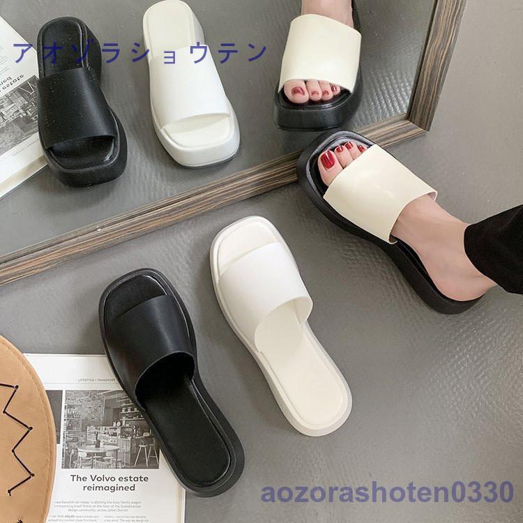 サンダル レディース 夏 厚底 厚底サンダル レディース おしゃれ 歩きやすい ビーチサンダル ミュールサンダル スリッパ 20代 30代 40代 50代