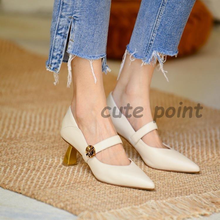 ハイヒール ポインテッドトゥ シューズ レディース 春夏 ピンヒール 美脚 履きやすい 痛くない 靴 レディースシューズ 通勤 パーティー 大人