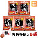お買い物マラソン 期間中店舗ポイント2倍 送料無料 メール便【男梅梅ぼし 52g×5袋】ノーベル製菓 濃厚 梅干し 秘伝男梅パウダー使用 国内加工 和歌山県産梅酢使用 個包装(4)