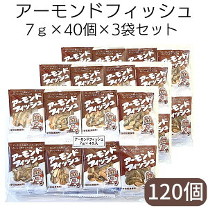 スーパーSALE 期間中店舗ポイント5倍 【アーモンドフィッシュ 7g×40個×3袋セット】藤沢商事 学校給食 小魚 アーモンド