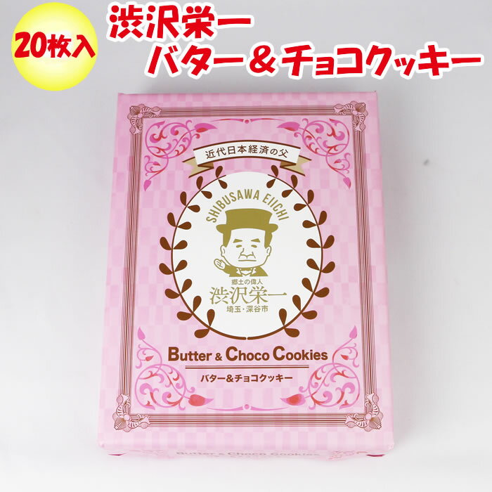 渋沢栄一 バター＆チョコクッキー 20枚入【つるまい本舗（群馬県沼田市）送料別】【BS】のサムネイル