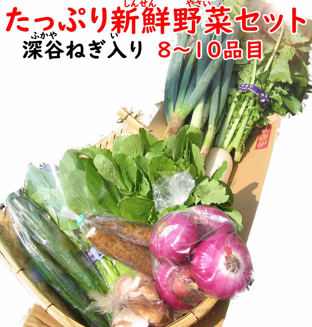 深谷ねぎ入り・たっぷり新鮮野菜セ