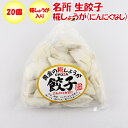 名所 生餃子(糀しょうが(にんにくなし))20個入 【埼玉県深谷市 冷凍品 送料別 クール便】【NS】