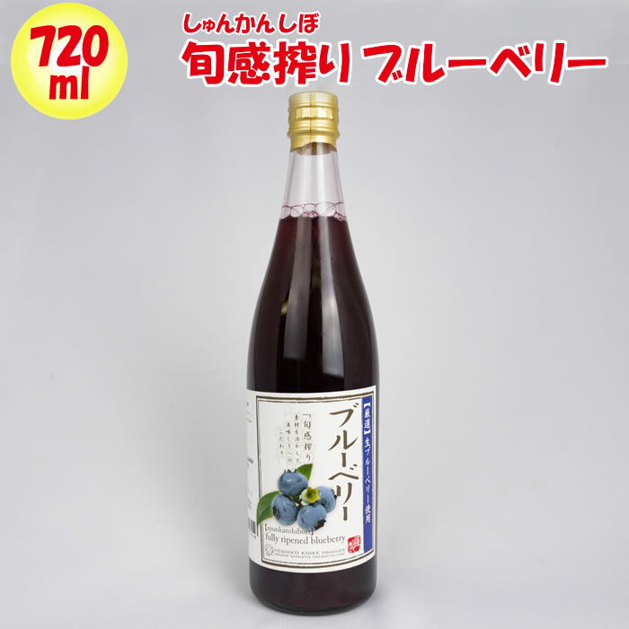 旬感搾り ブルーベリー 720ml【清水家（埼玉県秩父市）送料別】【NS】