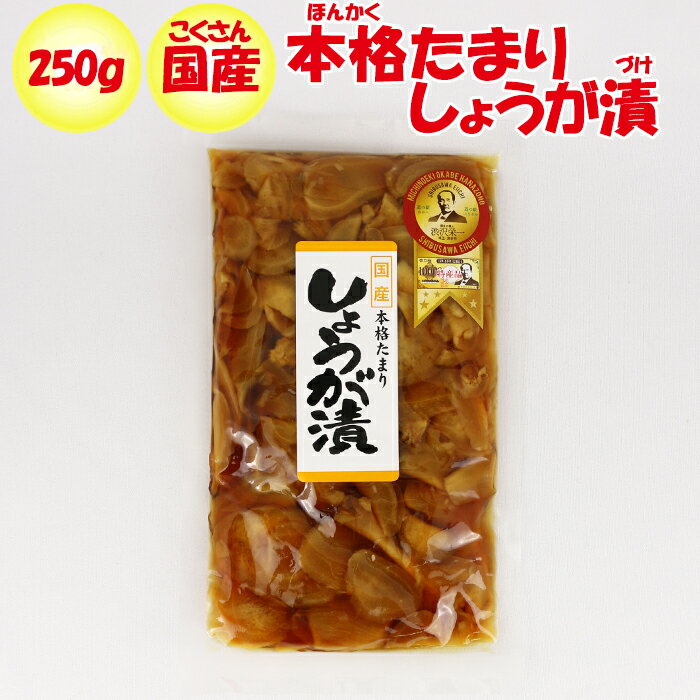 国産本格たまりしょうが漬 250g ふかや物産観光【埼玉県深谷市 送料別】【BS】