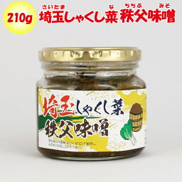 埼玉しゃくし菜秩父味噌 210g 清水家（埼玉県秩父市）【送料別】【BS】