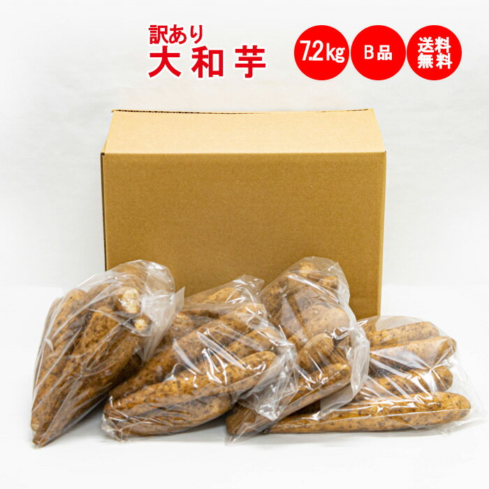 大和芋7.2kg(1.8Kg x 4袋) B品:訳あり【沖縄/離島は配送不可 ねっとりやまといも 送料無料】