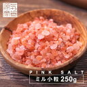 ピンク岩塩 ピンクソルト 源気商会 ヒマラヤ岩塩 パキスタン産 岩塩 ミルタイプ 250g 粒 食用 無添加 天然塩 自然塩 バスソルトにも使えます [3]