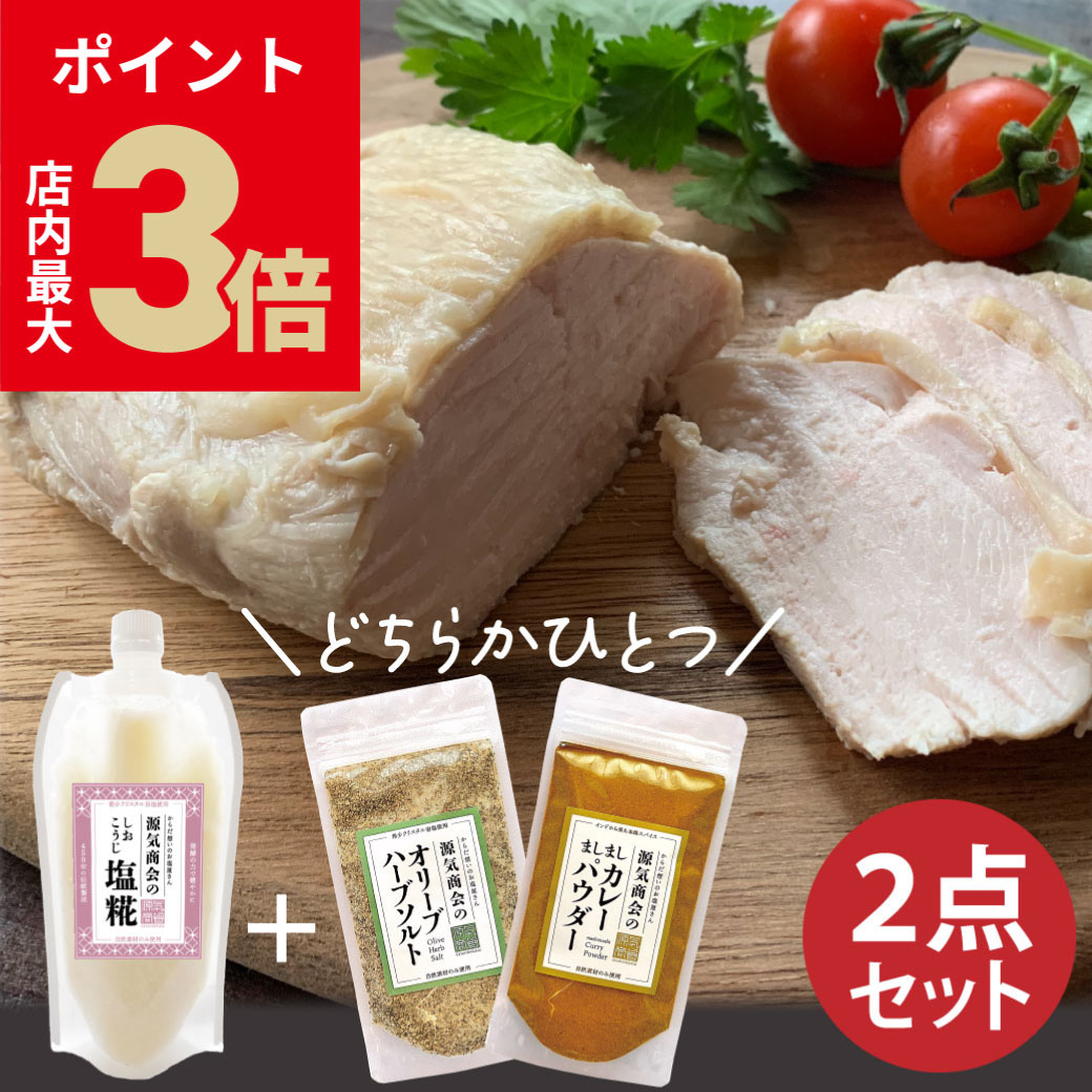 ＼店内P最大3倍★ブラックフライデー／【選べる2点セット】誰でも簡単 サラダチキンが作れる 源気商会 ..