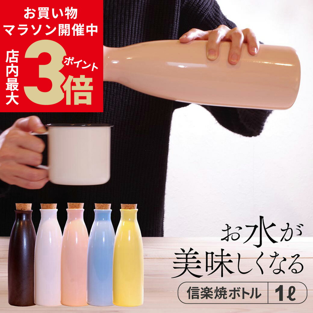 ＼16日1:59まで！お買い物マラソン★店内ポイント最大3倍／イオンボトル 信楽焼 Ion bottle Candy 1000ml 全5色 箱入り 日本製 ラジウムボトル [2]