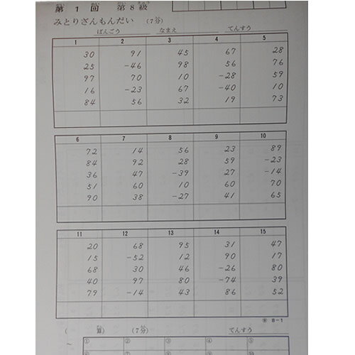 AP【全珠連】■珠算 8級 プリント集■[取り...の紹介画像3