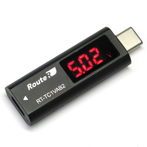 楽天GENO Web 楽天市場店USB PD対応 USB Type-C電圧・電流チェッカー ブラック [RT-TC1VAB2]