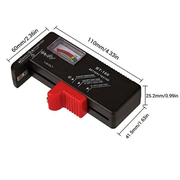 Libra アナログ式乾電池チェッカー [BT-168] 3