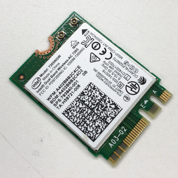 【中古】 Intel Dual Band Wireless-AC 7265 [7